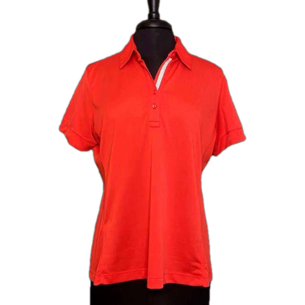 Greg Norman Play Dry Women’s Orange Polo Size XL
